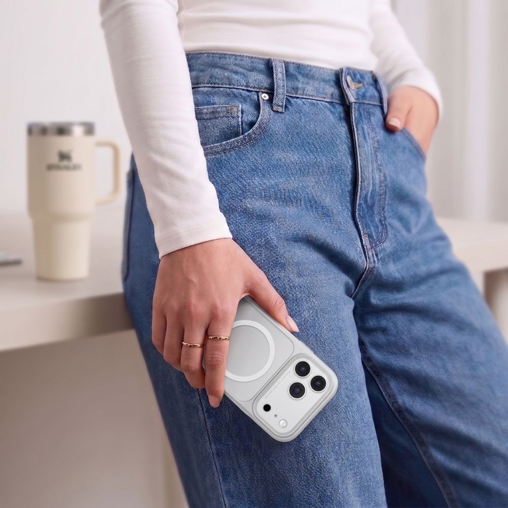 Tech-Protect iPhone 18 Pro / iPhone 17 Pro - Σκληρή Θήκη με Πλαίσιο Σιλικόνης και MagSafe - MagPrime MagSafe CC - Matte Grey