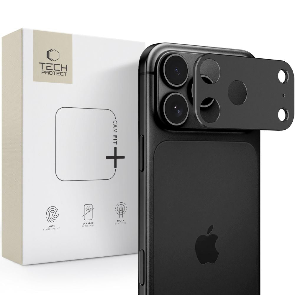 Tech-Protect iPhone 18 Pro Max - Camalloy Fit+ - Μεταλλικό Προστατευτικό για την Κάμερα - Black