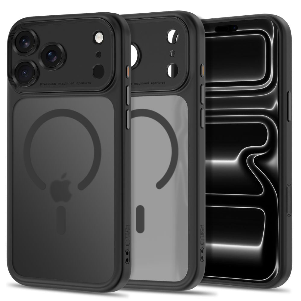 Tech-Protect iPhone 18 Pro Max / iPhone 17 Pro Max - Σκληρή Θήκη με Πλαίσιο Σιλικόνης και MagSafe - MagPeak MagSafe CC - Matte Black