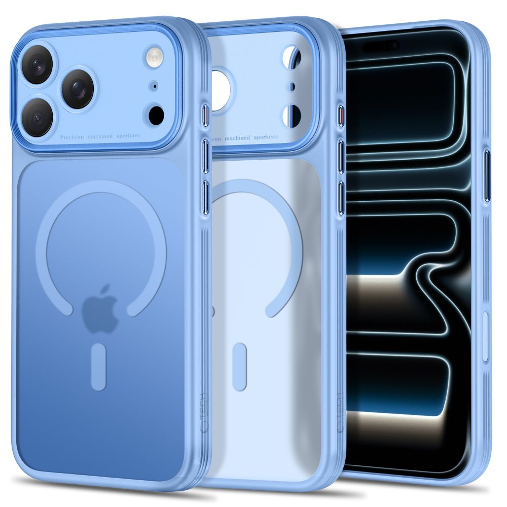 Tech-Protect iPhone 18 Pro Max / iPhone 17 Pro Max - Σκληρή Θήκη με Πλαίσιο Σιλικόνης και MagSafe - MagPrime MagSafe CC - Matte Light Blue