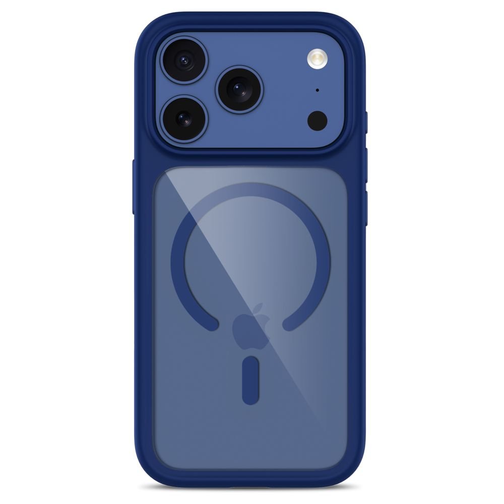 Tech-Protect iPhone 18 Pro Max / iPhone 17 Pro Max - Σκληρή Θήκη με Πλαίσιο Σιλικόνης MagSafe και 2 Αντιχαρακτικά Γυαλιά Οθόνης - MagOne CC - Deep Blue / Clear