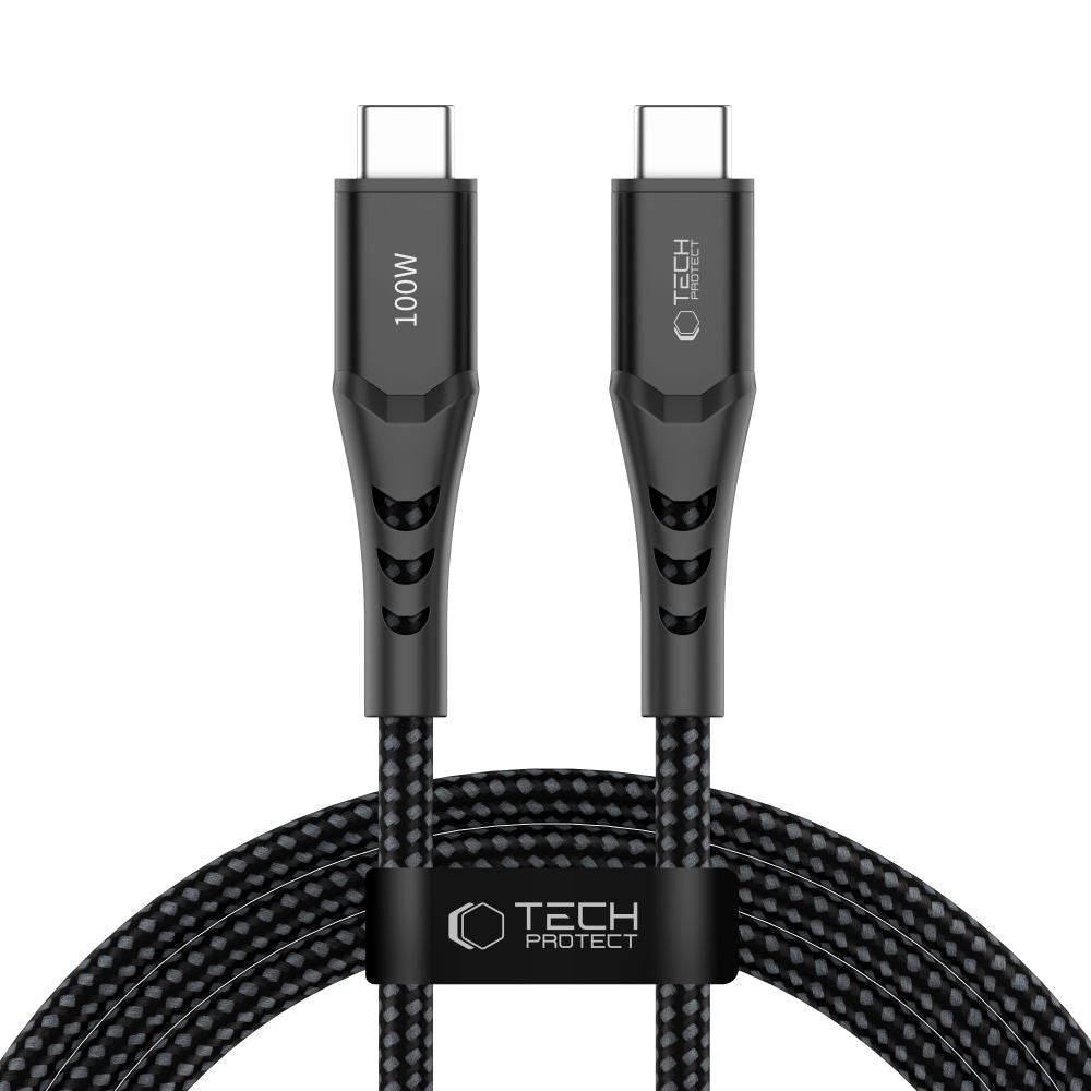 Tech - Protect Καλώδιο Δεδομένων και Φόρτισης Type - C to Type - C PD 100W QC3.0 - Ultraboost UB11T - 2m - Black