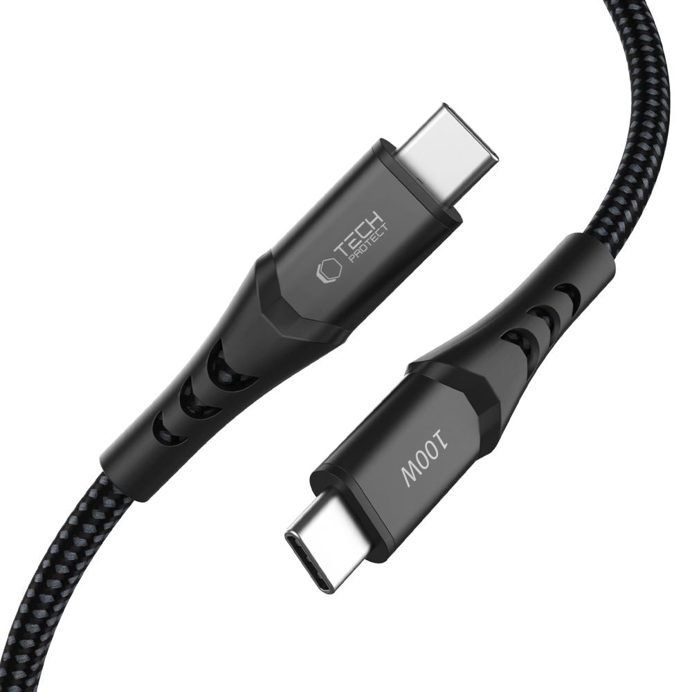 Tech - Protect Καλώδιο Δεδομένων και Φόρτισης Type - C to Type - C PD 100W QC3.0 - Ultraboost UB11T - 2m - Black