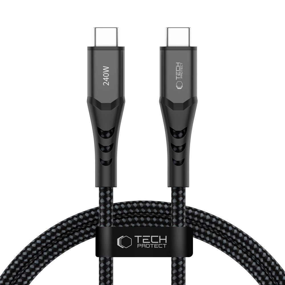 Tech - Protect Καλώδιο Δεδομένων και Φόρτισης Type - C to Type - C PD 240W QC3.0 - Ultraboost UB11T - 1m - Black