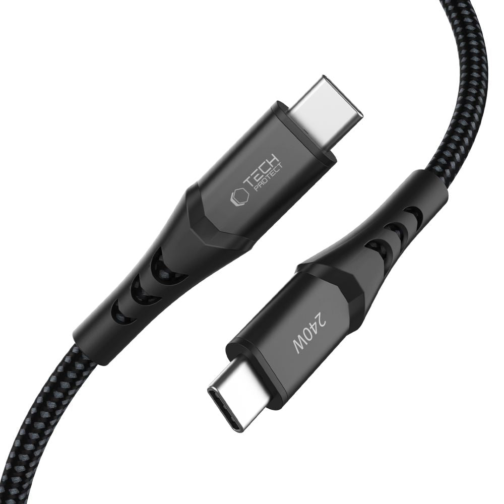 Tech - Protect Καλώδιο Δεδομένων και Φόρτισης Type - C to Type - C PD 240W QC3.0 - Ultraboost UB11T - 1m - Black