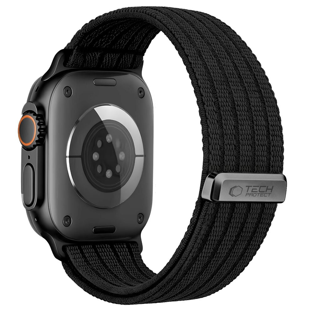 Tech-Protect Λουράκι Apple Watch 8/9/10/11/12 - SE (1/2/3) - Ultra (1/2/3/4) - 44/45/46/49mm Nylon Sport - Black