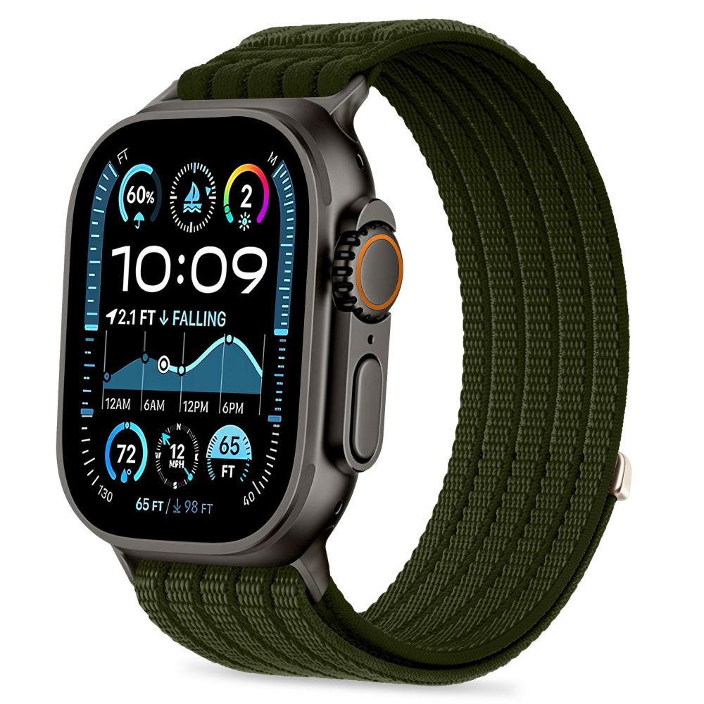 Tech-Protect Λουράκι Apple Watch 8/9/10/11/12 - SE (1/2/3) - Ultra (1/2/3/4) - 44/45/46/49mm Nylon Sport - Military Green