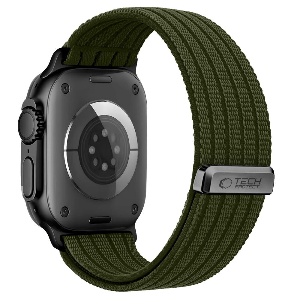 Tech-Protect Λουράκι Apple Watch 8/9/10/11/12 - SE (1/2/3) - Ultra (1/2/3/4) - 44/45/46/49mm Nylon Sport - Military Green