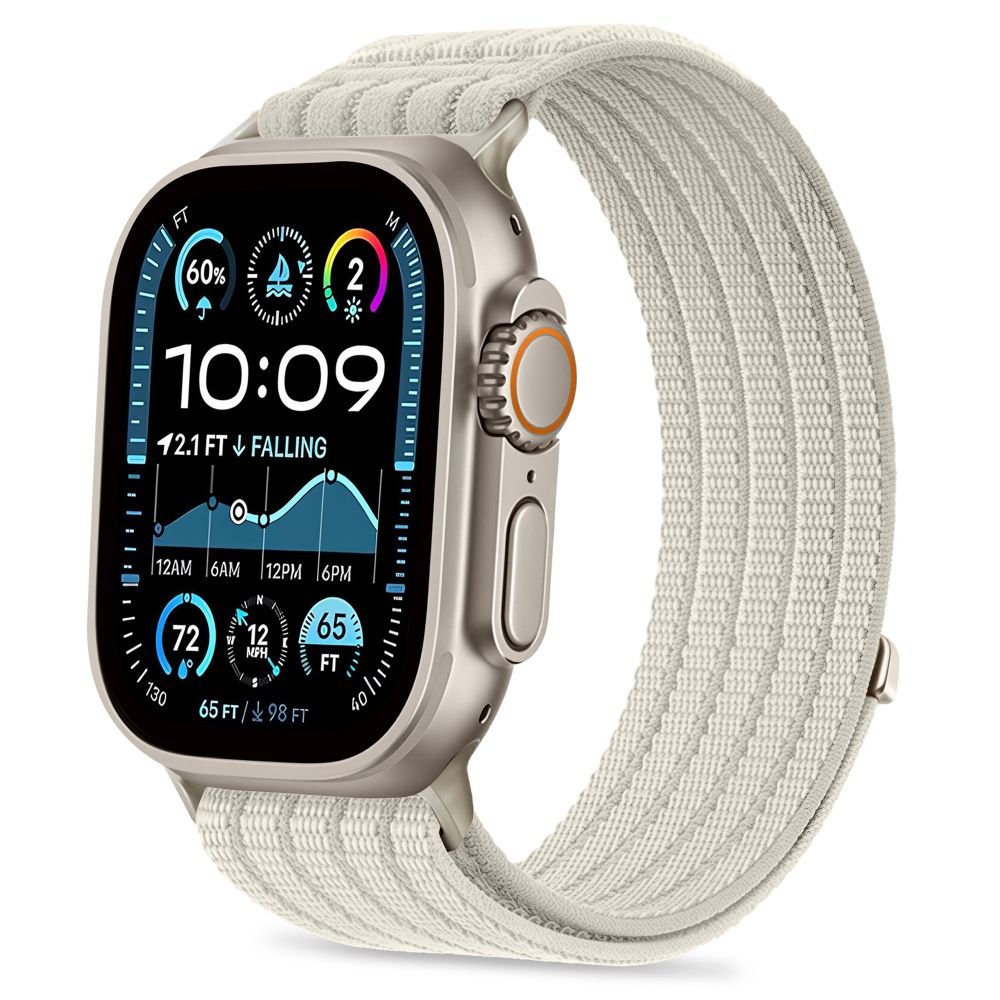 Tech-Protect Λουράκι Apple Watch 8/9/10/11/12 - SE (1/2/3) - Ultra (1/2/3/4) - 44/45/46/49mm Nylon Sport - Starlight