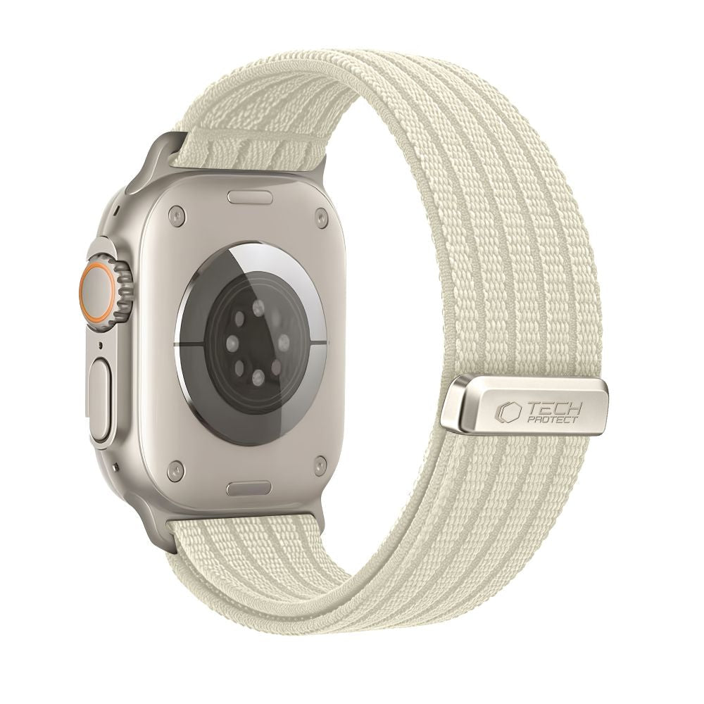 Tech-Protect Λουράκι Apple Watch 8/9/10/11/12 - SE (1/2/3) - Ultra (1/2/3/4) - 44/45/46/49mm Nylon Sport - Starlight