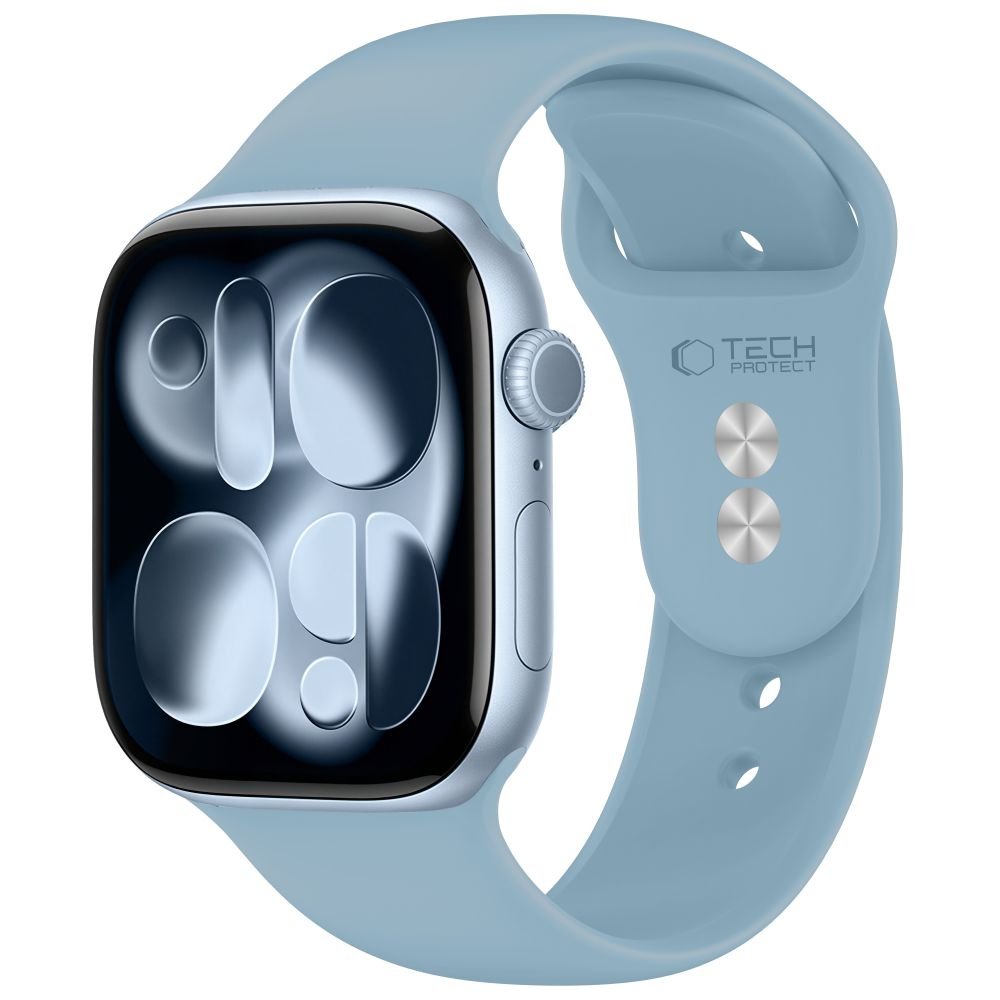 Tech-Protect Λουράκι Apple Watch 8/9/10/11/12 - SE (1/2/3) - Ultra (1/2/3/4) - 44/45/46/49mm Σιλικόνης - Silicone - Blue Jeans