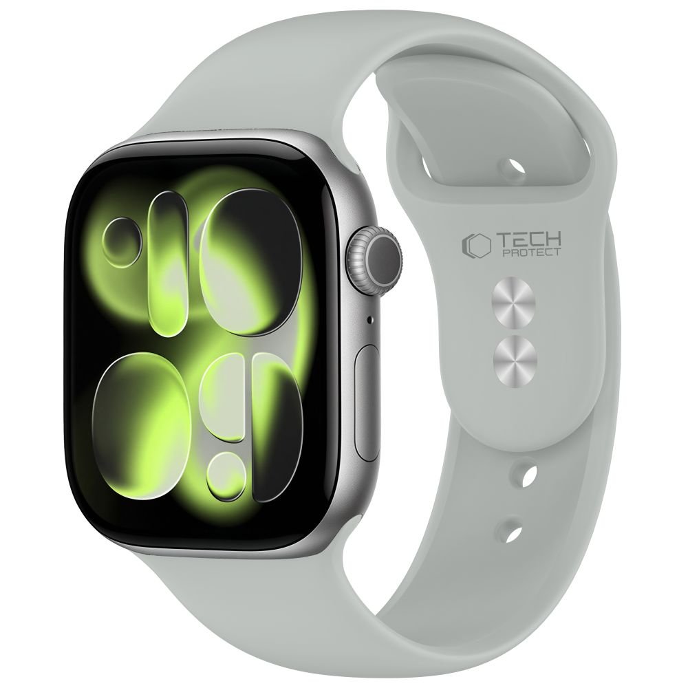 Tech-Protect Λουράκι Apple Watch 8/9/10/11/12 - SE (1/2/3) - Ultra (1/2/3/4) - 44/45/46/49mm Σιλικόνης - Silicone - Lunar Grey