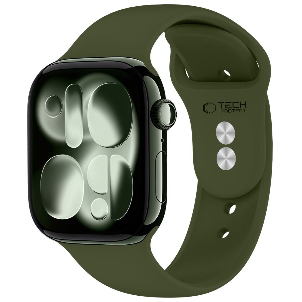 Tech-Protect Λουράκι Apple Watch 8/9/10/11/12 - SE (1/2/3) - Ultra (1/2/3/4) - 44/45/46/49mm Σιλικόνης - Silicone - Olive Green
