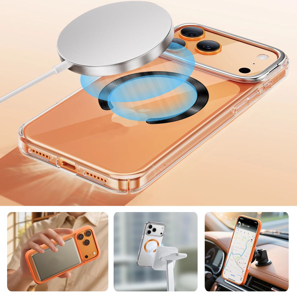 Tech - Protect Μαγνητικός Δακτύλιος MagSafe - MMP - 210 - 2 Τεμάχια - Black / Cosmic Orange