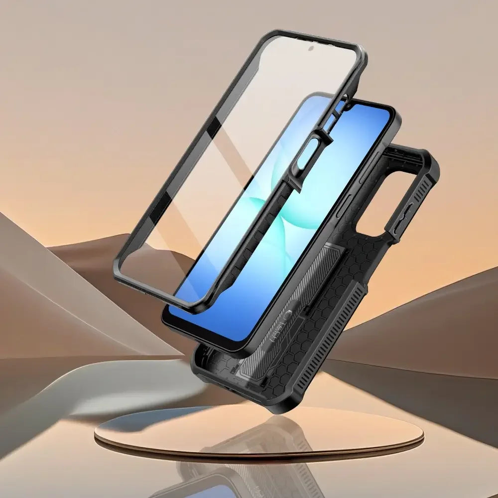 Tech-Protect Samsung Galaxy A17 4G / 5G - Kevlar Cam+ - Θήκη με Προστασία για την Οθόνη και την Κάμερα και Stand - Black - likebrands.gr