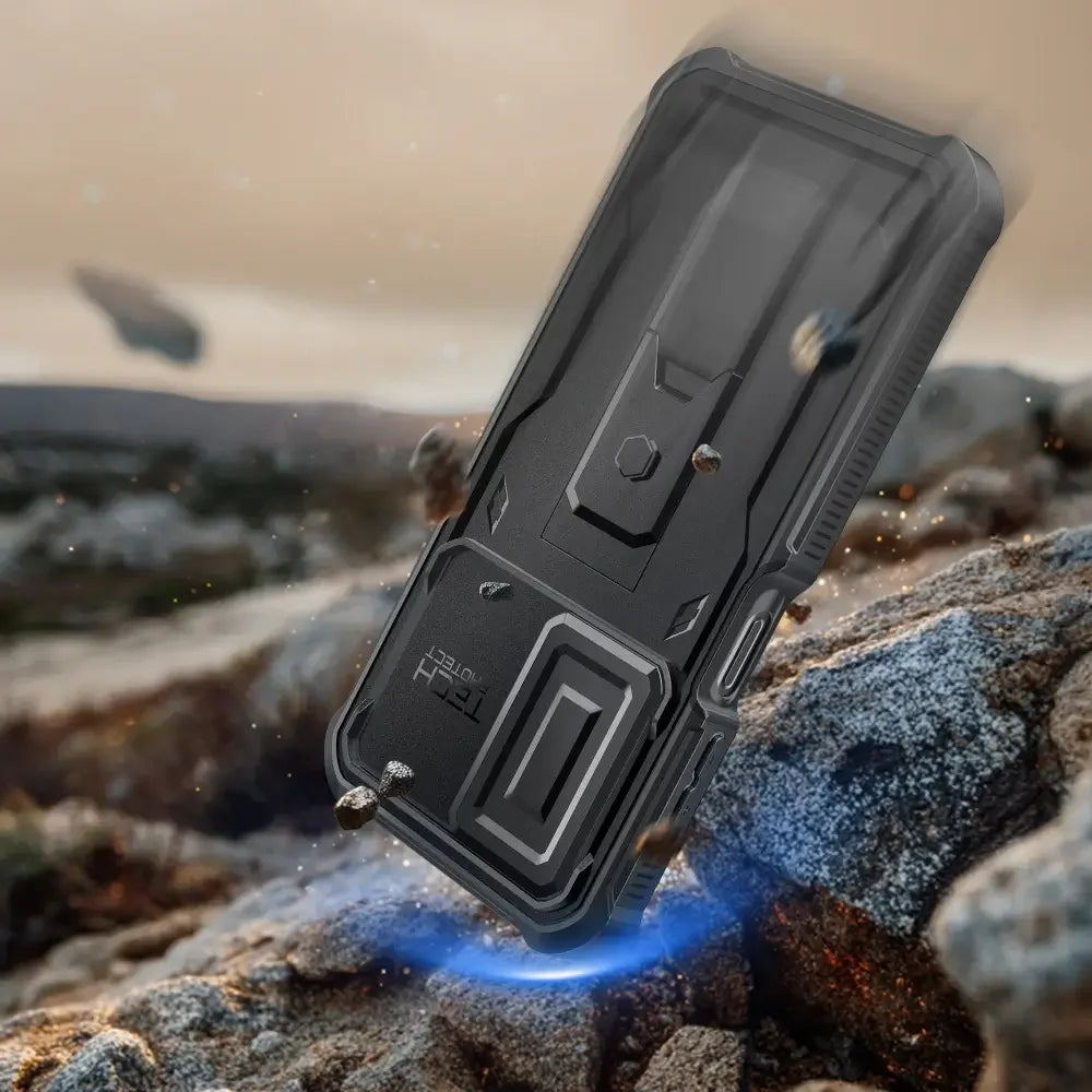 Tech-Protect Samsung Galaxy A17 4G / 5G - Kevlar Cam+ - Θήκη με Προστασία για την Οθόνη και την Κάμερα και Stand - Black - likebrands.gr