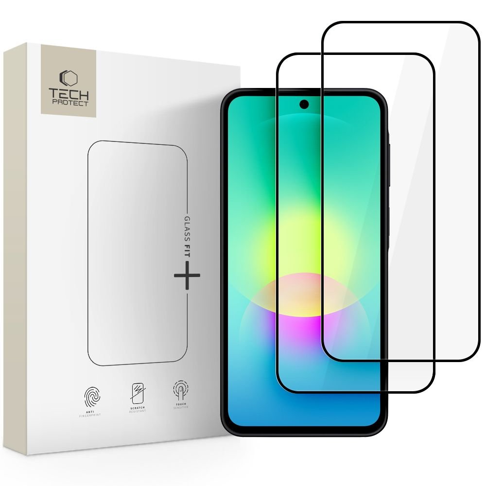Tech-Protect Samsung Galaxy A27 5G - Case Friendly Αντιχαρακτικό Γυαλί Οθόνης - Glass Fit Plus - 2 Τεμάχια - Black