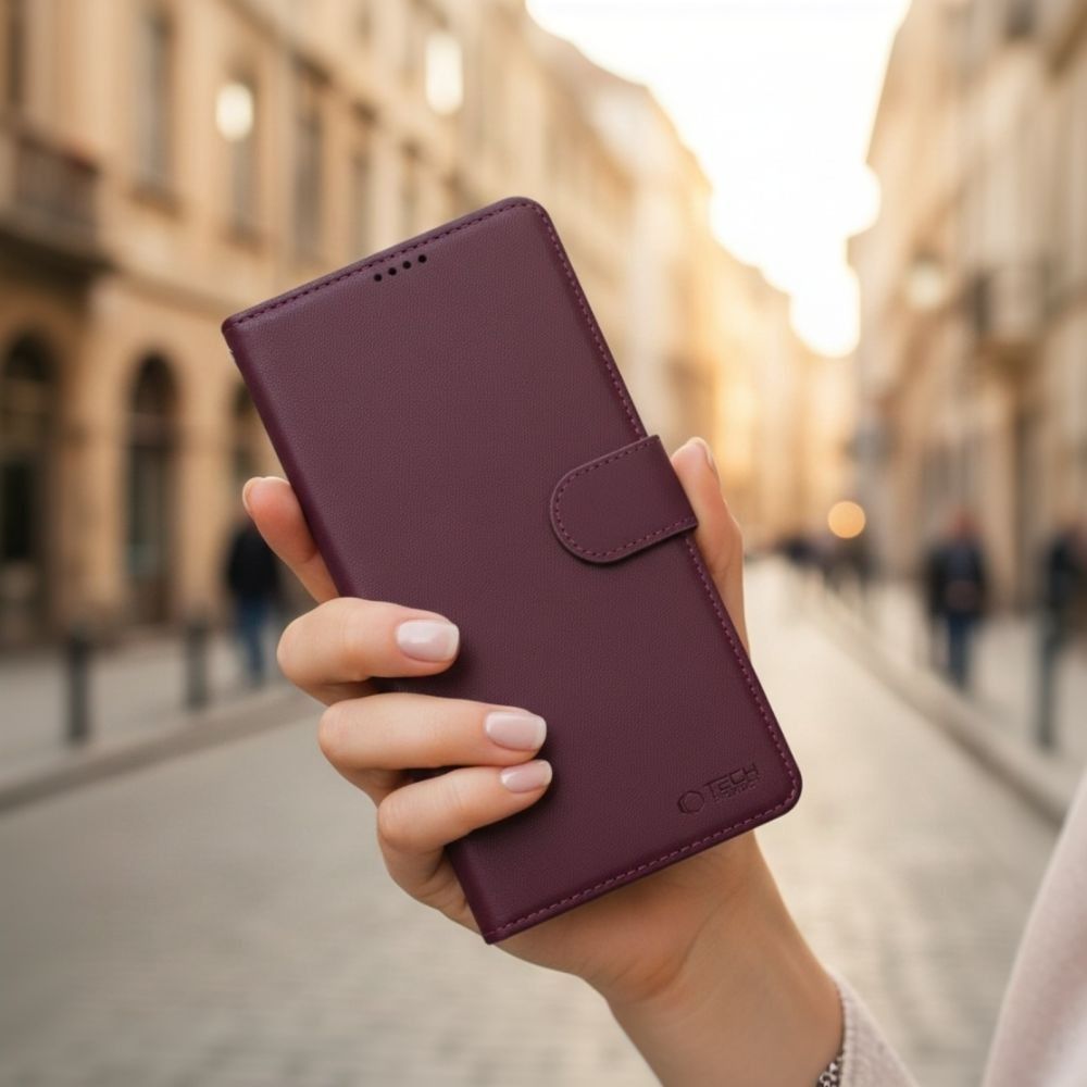 Tech - Protect Samsung Galaxy A27 5G - Θήκη Πορτοφόλι Stand από Δερματίνη - Wallet - Mulberry