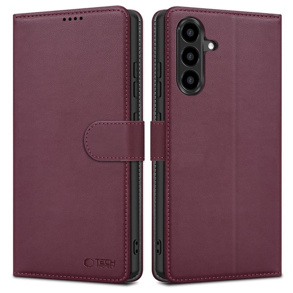 Tech - Protect Samsung Galaxy A27 5G - Θήκη Πορτοφόλι Stand από Δερματίνη - Wallet - Mulberry