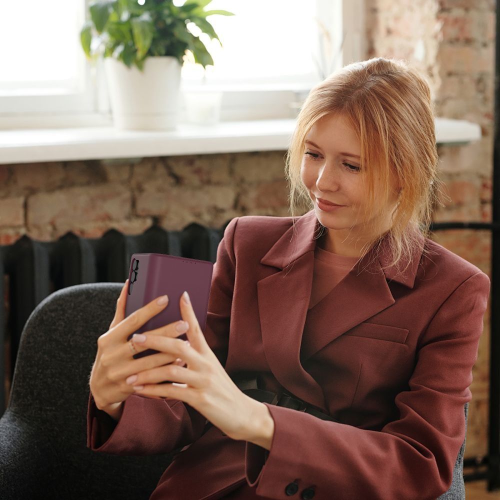 Tech - Protect Samsung Galaxy A27 5G - Θήκη Πορτοφόλι Stand από Δερματίνη - Wallet - Mulberry