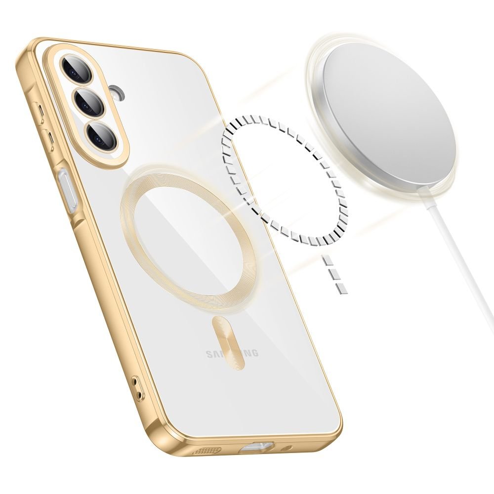 Tech - Protect Samsung Galaxy A27 5G - Θήκη Σιλικόνης TPU με MagSafe - MagFlex - Clear / Shiny Gold
