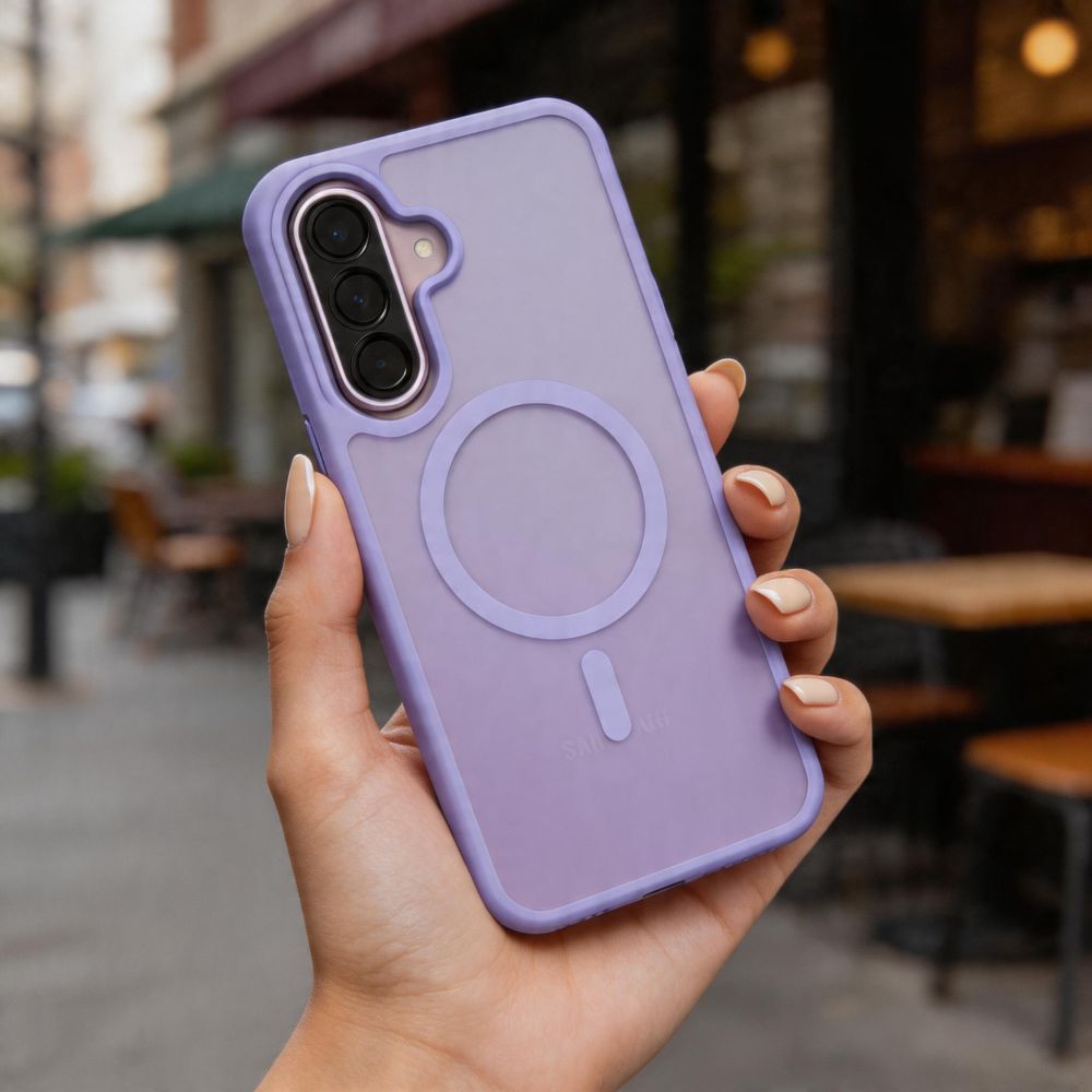 Tech - Protect Samsung Galaxy A36 / A56 / A37 5G - Σκληρή Θήκη με Πλαίσιο Σιλικόνης και MagSafe - MagMat MagSafe - Matte Lilac