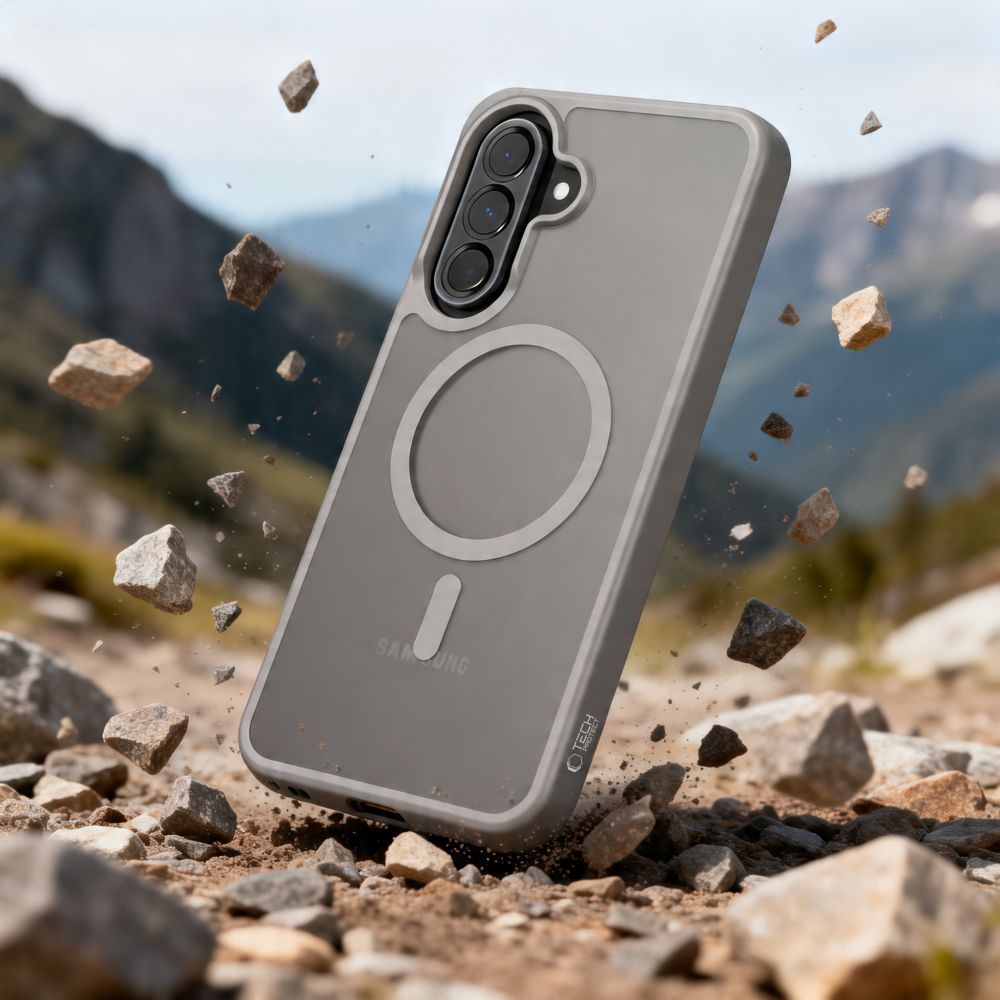 Tech - Protect Samsung Galaxy A57 5G - Σκληρή Θήκη με Πλαίσιο Σιλικόνης και MagSafe - MagMat MagSafe - Matte Grey