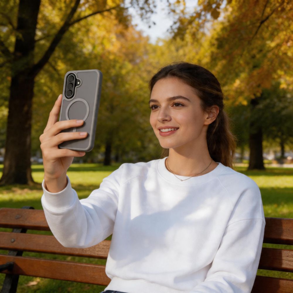 Tech - Protect Samsung Galaxy A57 5G - Σκληρή Θήκη με Πλαίσιο Σιλικόνης και MagSafe - MagMat MagSafe - Matte Grey
