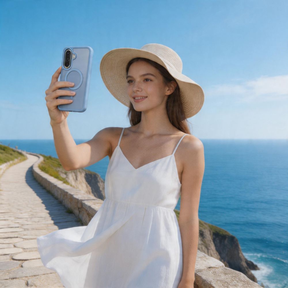 Tech - Protect Samsung Galaxy A57 5G - Σκληρή Θήκη με Πλαίσιο Σιλικόνης και MagSafe - MagMat MagSafe - Matte Icyblue