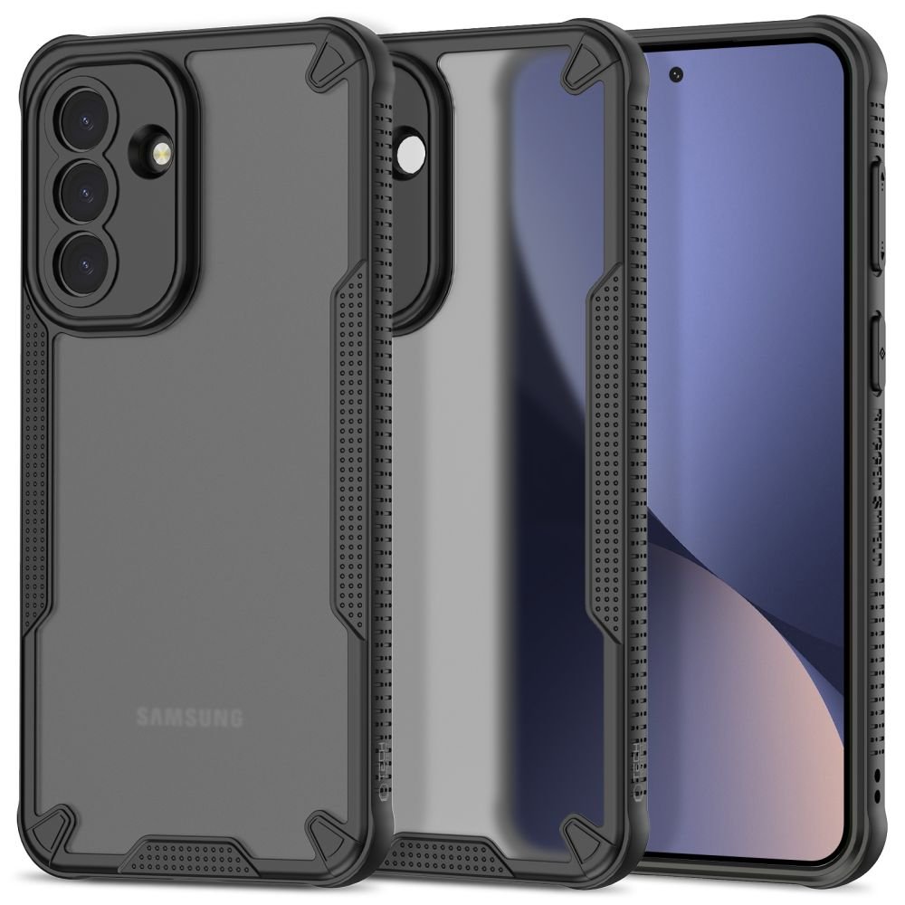 Tech - Protect Samsung Galaxy A57 5G - Σκληρή Θήκη με Πλαίσιο Σιλικόνης - Rugged Shield - Matte Black