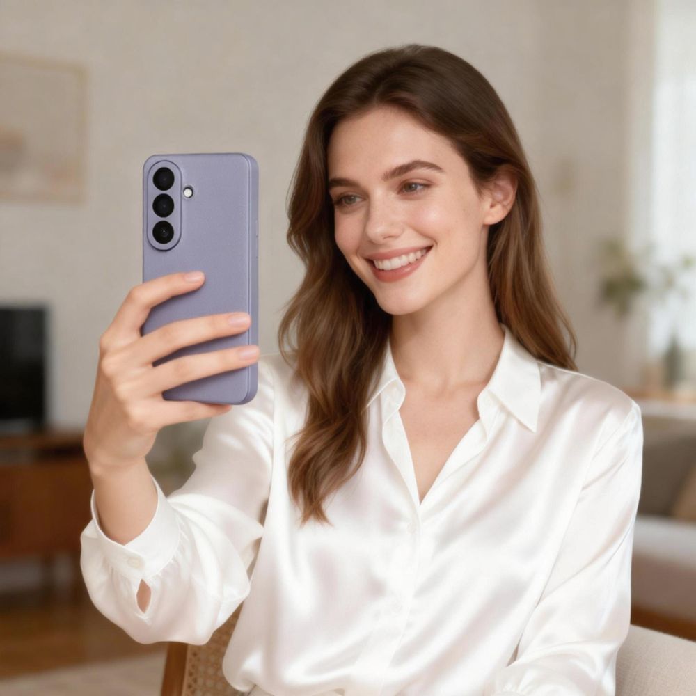 Tech - Protect Samsung Galaxy A57 5G - Θήκη Βιβλίο με Θέση για 1 Κάρτα - Smart Wallet - Purple