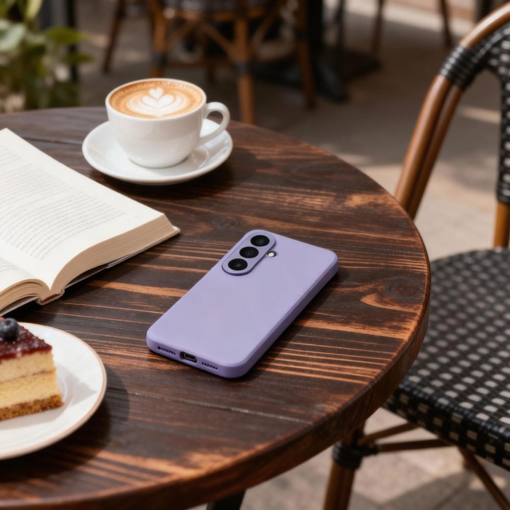 Tech - Protect Samsung Galaxy A57 5G - Θήκη Βιβλίο με Θέση για 1 Κάρτα - Smart Wallet - Purple