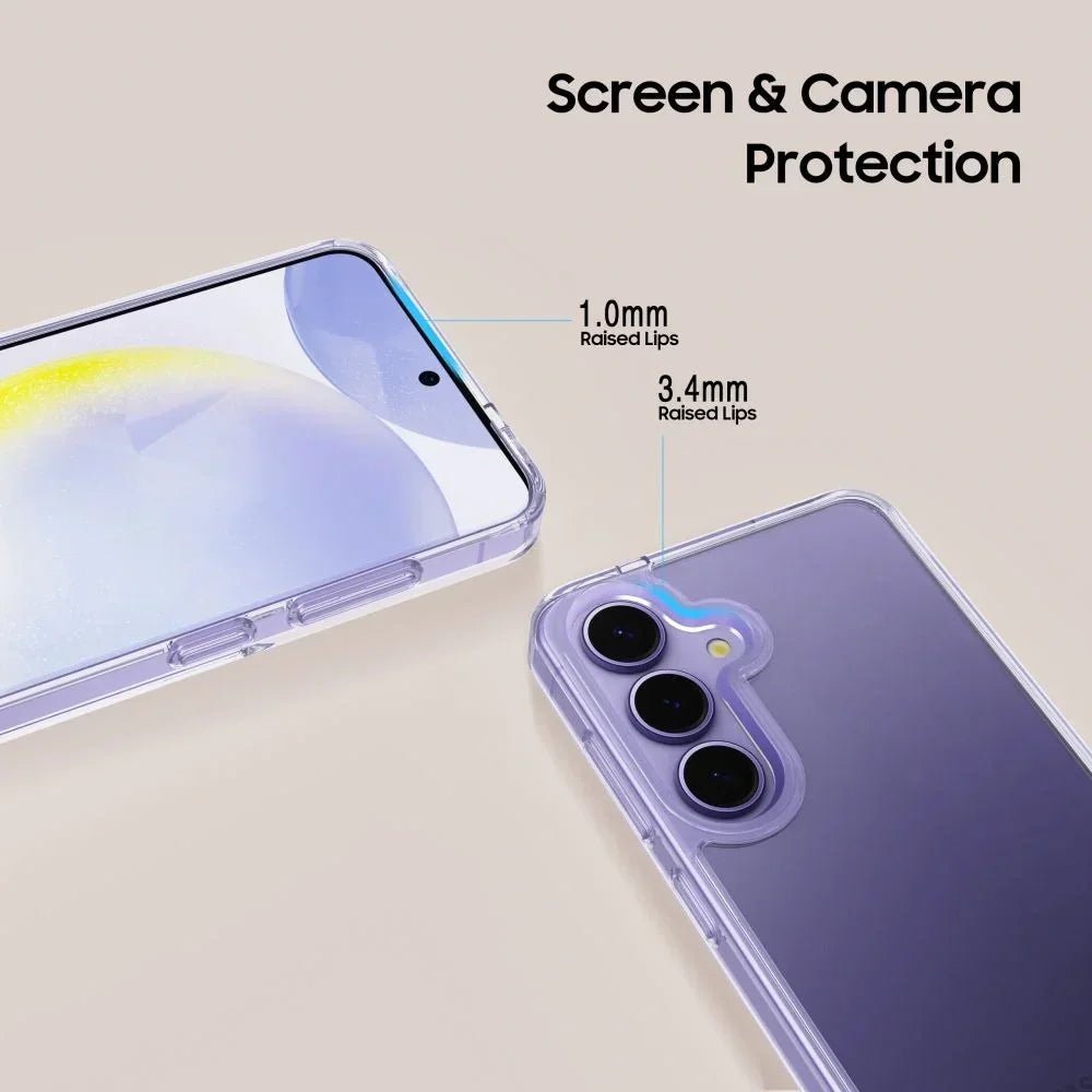 Tech - Protect Samsung Galaxy S25 FE - Flexair Hybrid - Σκληρή Θήκη με Πλαίσιο Σιλικόνης - Clear