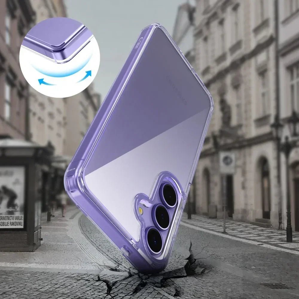 Tech - Protect Samsung Galaxy S25 FE - Flexair Hybrid - Σκληρή Θήκη με Πλαίσιο Σιλικόνης - Clear