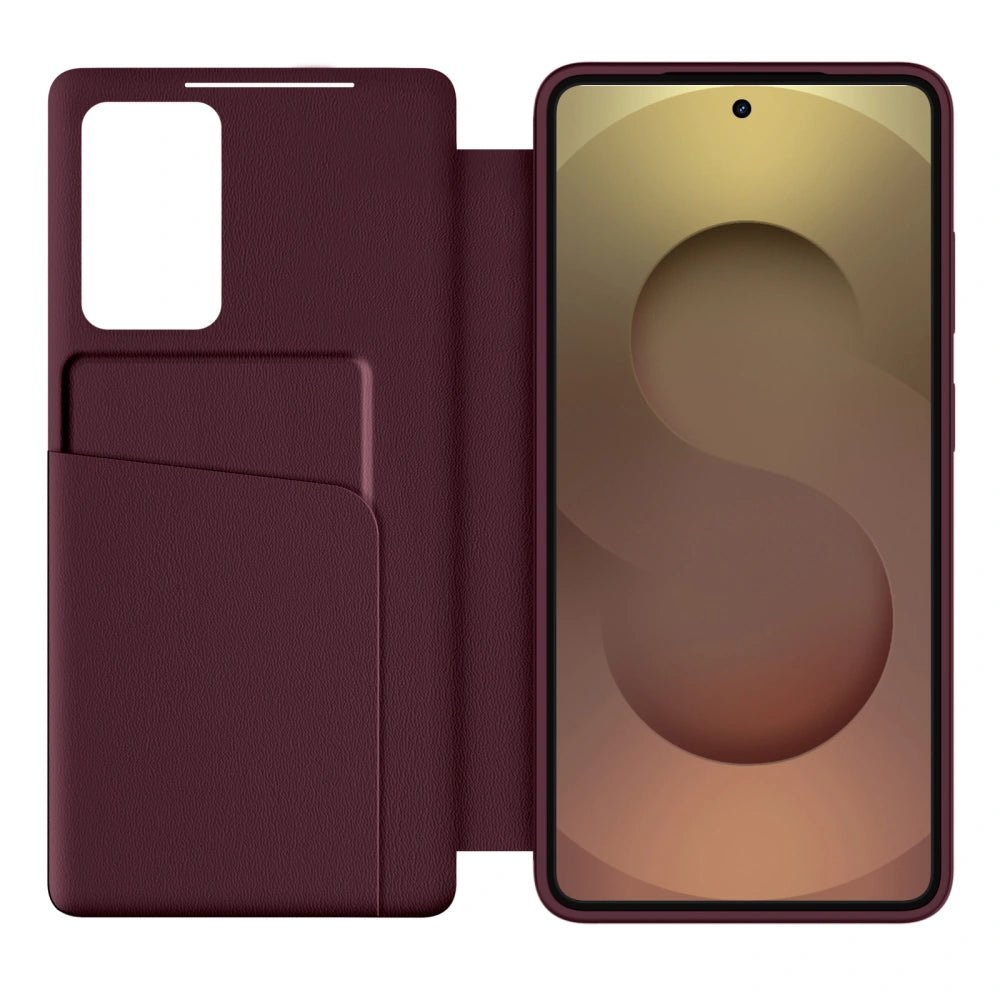 Tech - Protect Samsung Galaxy S26 - Θήκη Βιβλίο με Θέση για 1 Κάρτα - Smart Wallet - Mulberry