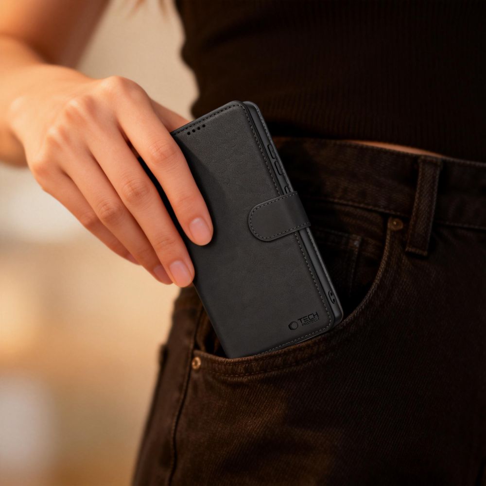 Tech - Protect Samsung Galaxy S26 Plus - Θήκη Πορτοφόλι Stand από Δερματίνη - Wallet - Black