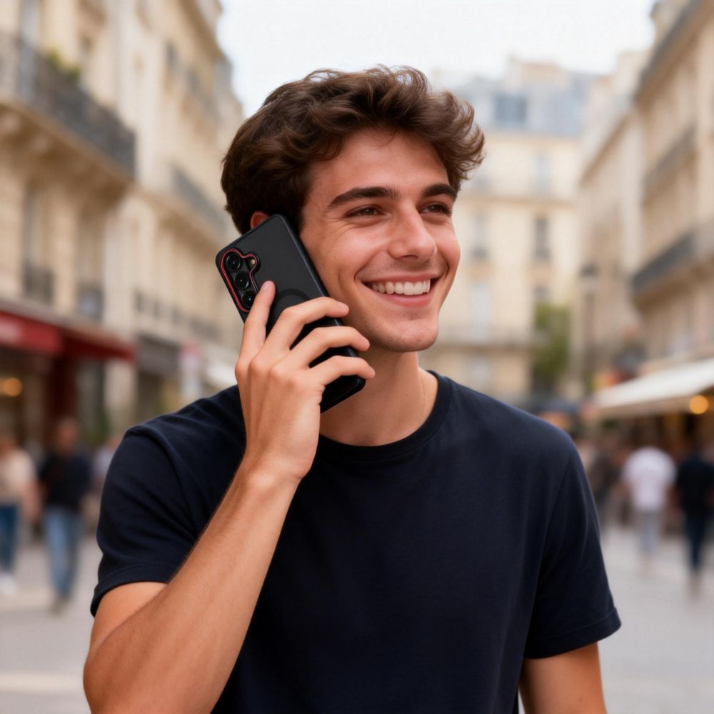 Tech - Protect Samsung Galaxy S26 - Σκληρή Θήκη με Πλαίσιο Σιλικόνης - MagCam MagSafe - Matte Black / Red