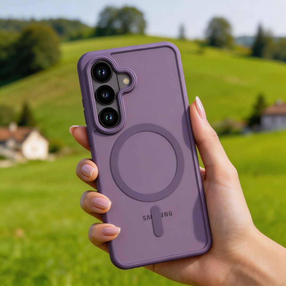 Tech - Protect Samsung Galaxy S26 - Σκληρή Θήκη με Πλαίσιο Σιλικόνης - MagMat MagSafe - Matte Cobalt Violet