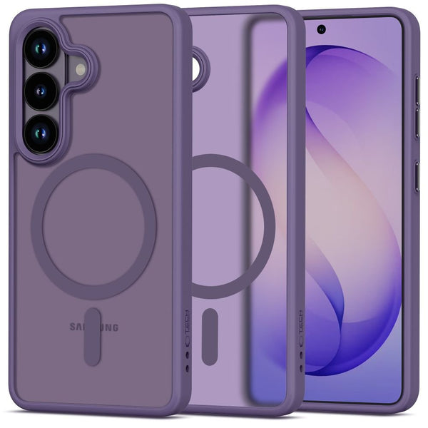 Tech - Protect Samsung Galaxy S26 - Σκληρή Θήκη με Πλαίσιο Σιλικόνης - MagMat MagSafe - Matte Cobalt Violet