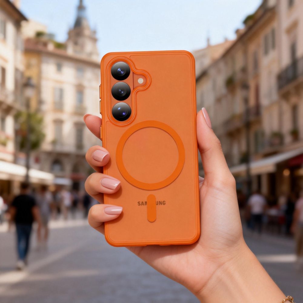 Tech - Protect Samsung Galaxy S26 - Σκληρή Θήκη με Πλαίσιο Σιλικόνης - MagMat MagSafe - Matte Orange