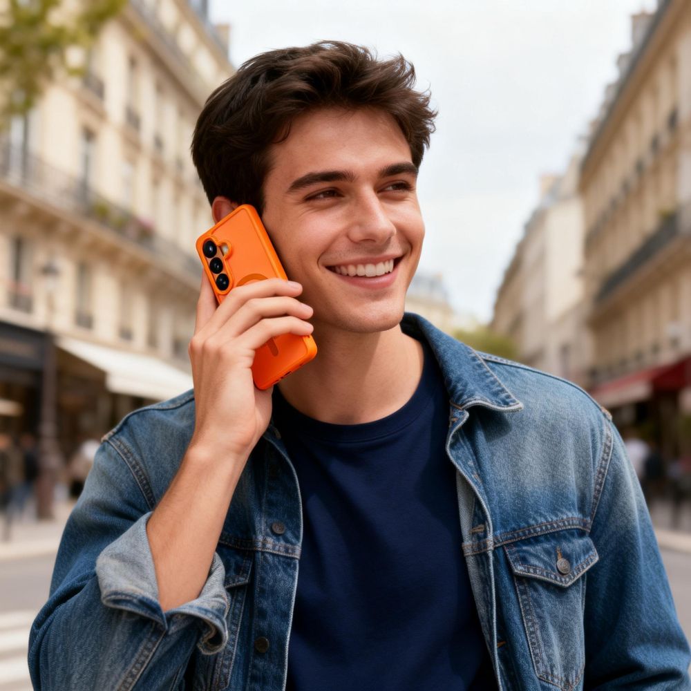 Tech - Protect Samsung Galaxy S26 - Σκληρή Θήκη με Πλαίσιο Σιλικόνης - MagMat MagSafe - Matte Orange