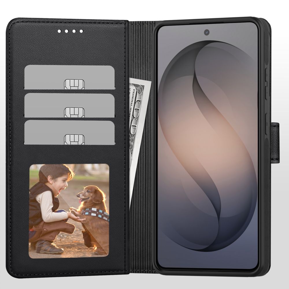 Tech - Protect Samsung Galaxy S26 Θήκη Πορτοφόλι Stand από Δερματίνη με Αποσπώμενη θήκη MagSafe - Matte Black