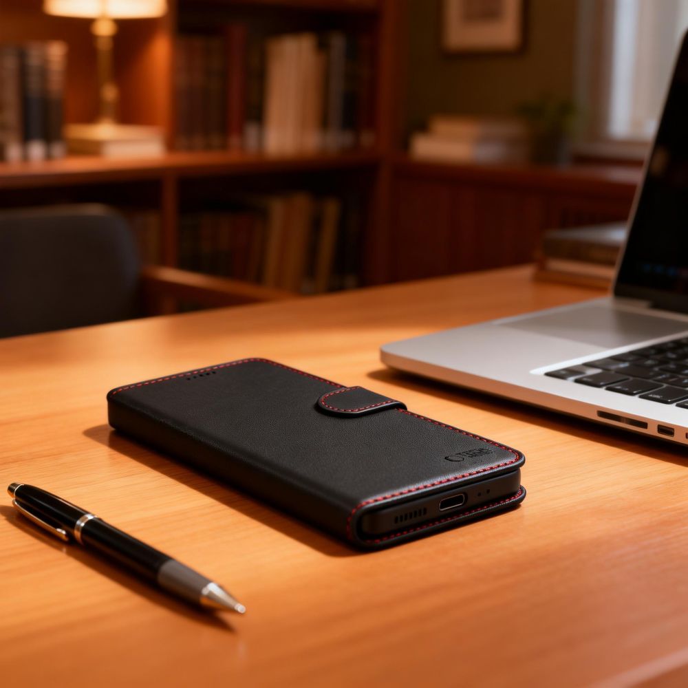 Tech - Protect Samsung Galaxy S26 - Θήκη Πορτοφόλι Stand από Δερματίνη - Wallet - Black / Red