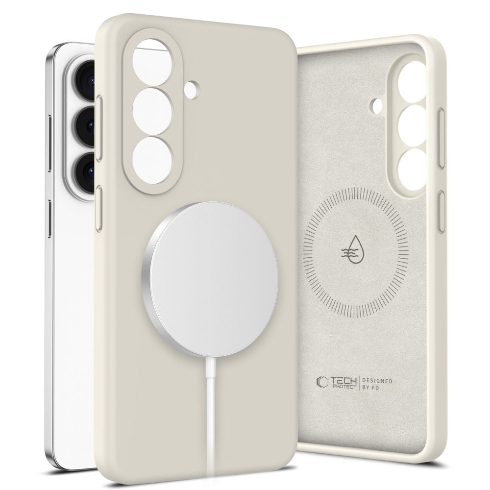 Tech - Protect Samsung Galaxy S26 - Θήκη Σιλικόνης - Silicone MagSafe - Cosmic Latte
