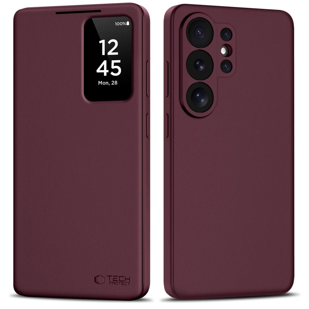 Tech - Protect Samsung Galaxy S26 Ultra - Θήκη Βιβλίο με Θέση για 1 Κάρτα - Smart Wallet - Mulberry