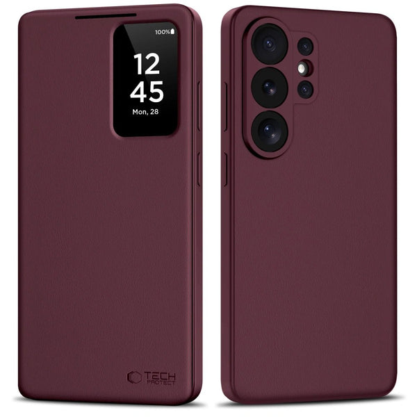 Tech - Protect Samsung Galaxy S26 Ultra - Θήκη Βιβλίο με Θέση για 1 Κάρτα - Smart Wallet - Mulberry