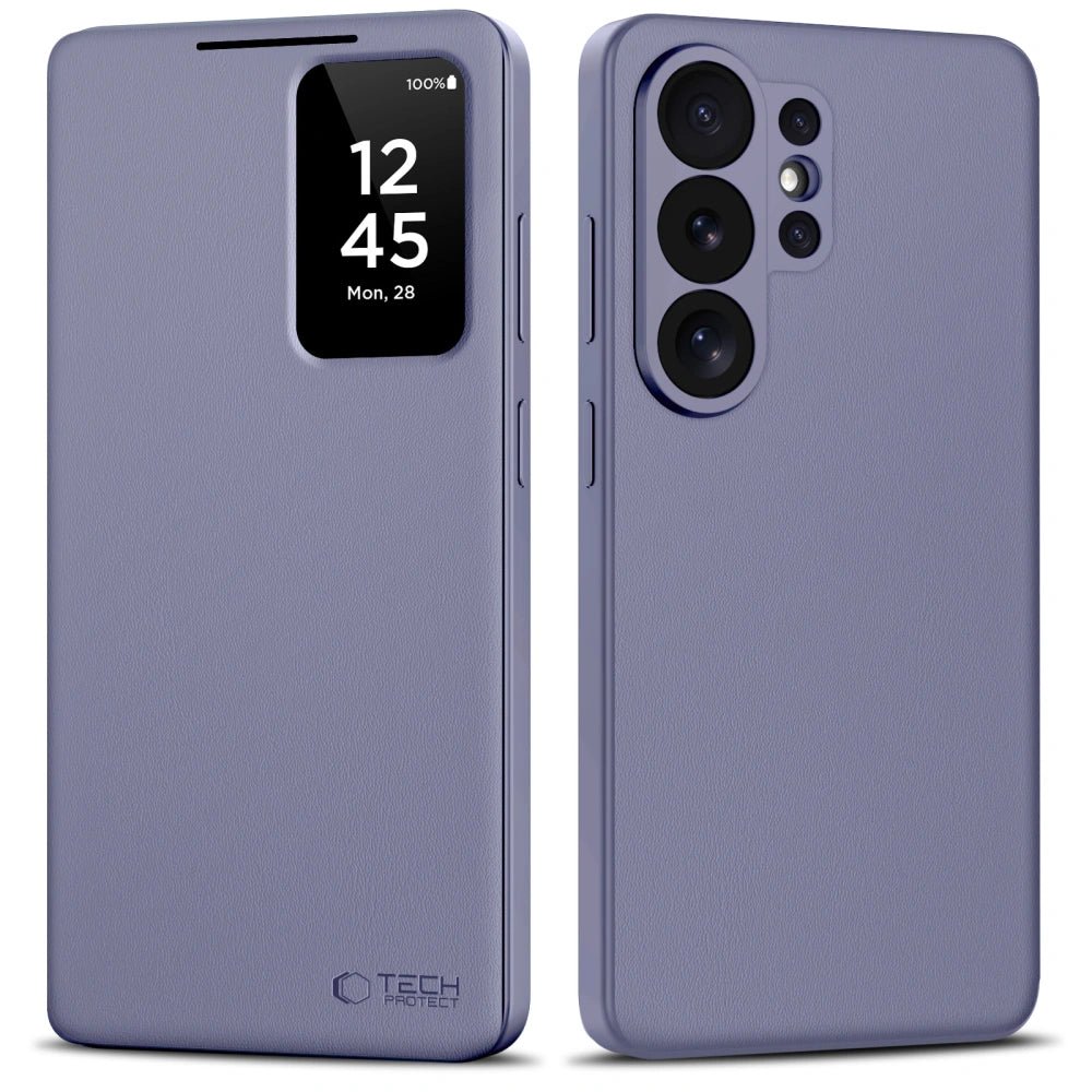 Tech - Protect Samsung Galaxy S26 Ultra - Θήκη Βιβλίο με Θέση για 1 Κάρτα - Smart Wallet - Purple