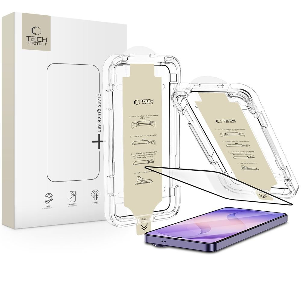 Tech - Protect Samsung Galaxy S26 Ultra - Full Screen Αντιχαρακτικό Γυαλί Οθόνης Anti - Reflective - Quick Set AR+ - Black