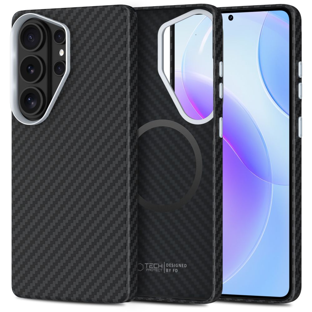 Tech - Protect Samsung Galaxy S26 Ultra - Σκληρή Θήκη με MagSafe - Ion Carbon MagSafe - Black / Silver