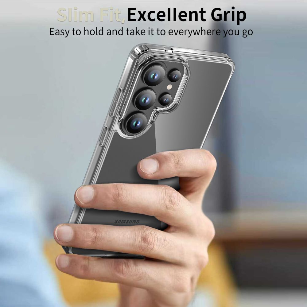 Tech - Protect Samsung Galaxy S26 Ultra - Σκληρή Θήκη με Πλαίσιο Σιλικόνης - Flexair Hybrid - Clear